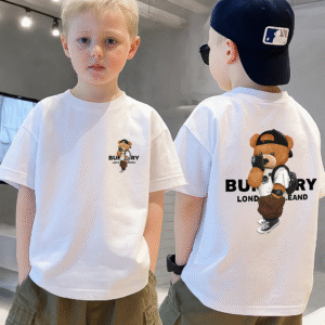 Little Boys "Burberry" Print T-Shirt